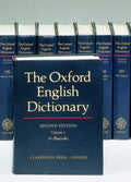 The Oxford English Dictionary: 20 Volume Set