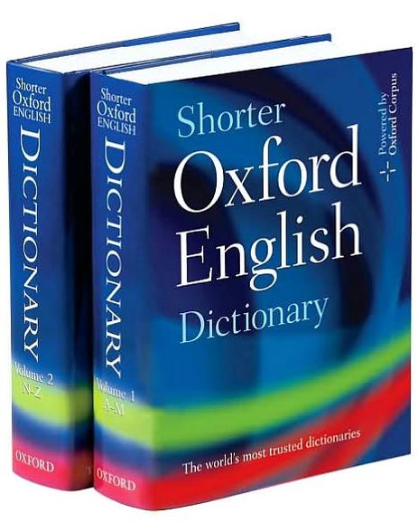 Shorter Oxford English Dictionary Sixth Edition
