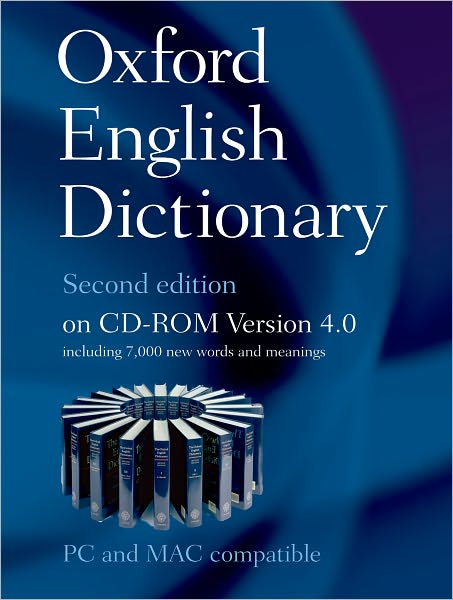 Oxford English Dictionary on CD ROM 4.0