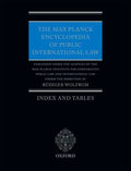 The Max Planck Encyclopedia of Public International Law: Index