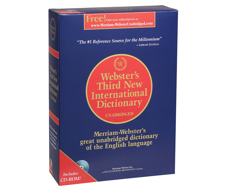 Webster's Third New International Dictionary, Unabridged with CD