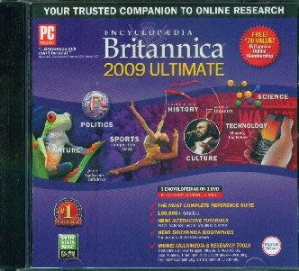 Encyclopedia Britannica 2009 Ultimate Reference Multimedia DVD - Windows/Mac