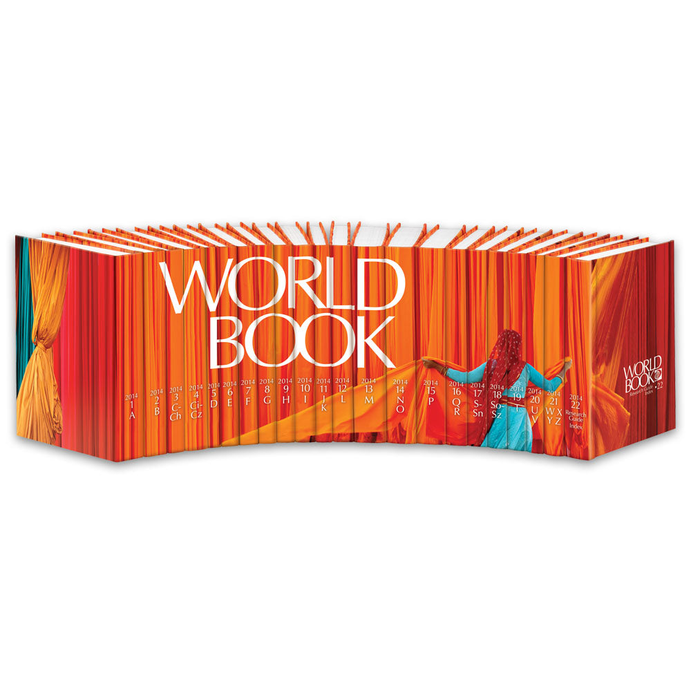 World Book Encyclopedia 2014 Edition, Spinescape Binding (22 Volumes)